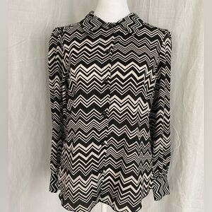 Women's Blouse Black & White Missoni for Target Size Small